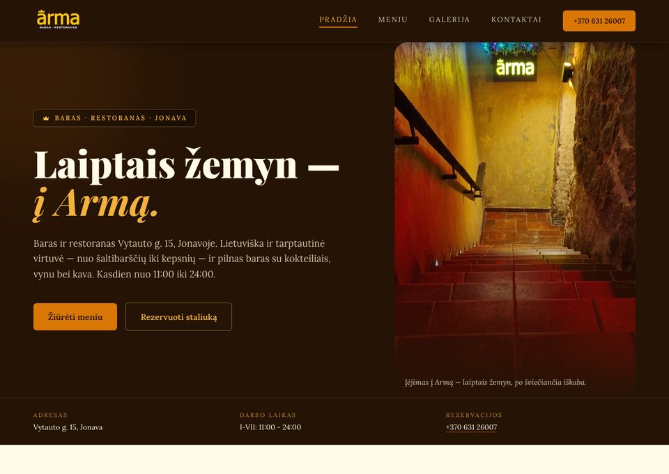 Armundo — nauja svetainė